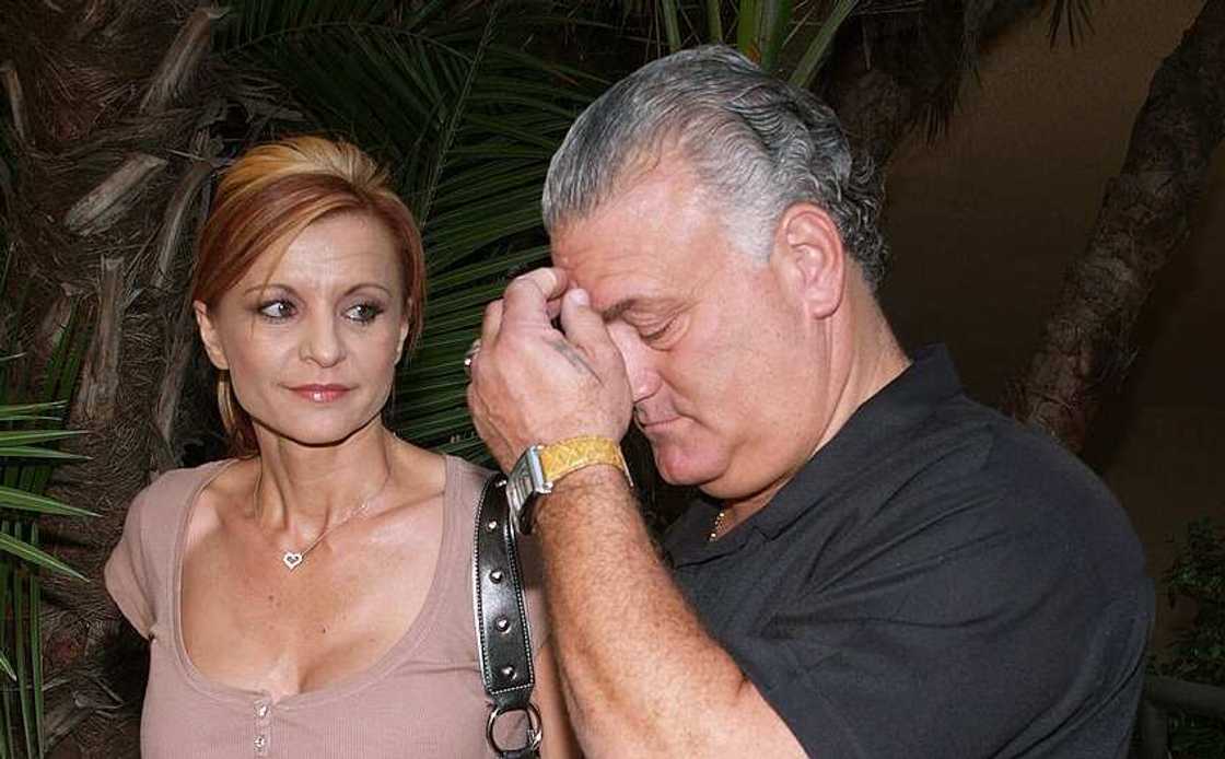 Evanka Franjko and her husband, Joey, at the San Fernando Courthouse Evanka Franjko and her husband, Joey, at the San Fernando Courthouse