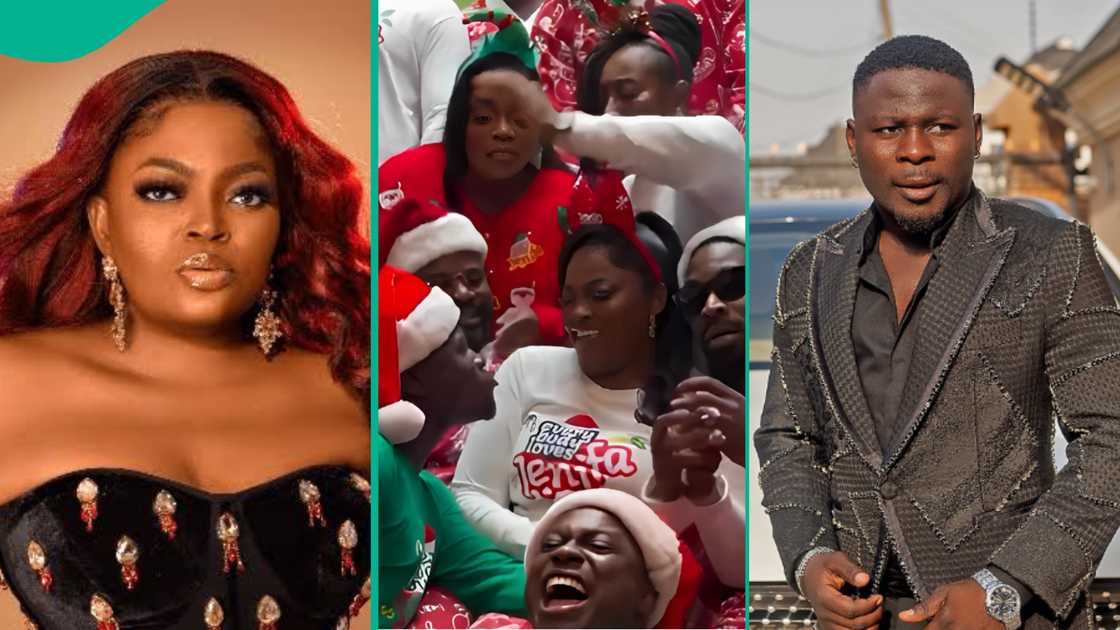 Funke Akindele kisses Kamo State. Funke Akindele kisses Kamo State.