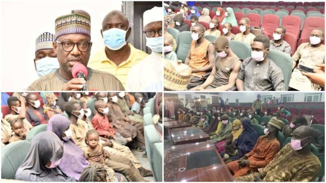 53 abducted passengers released, arrive Minna, meets governor 53 abducted passengers released, arrive Minna, meets governor