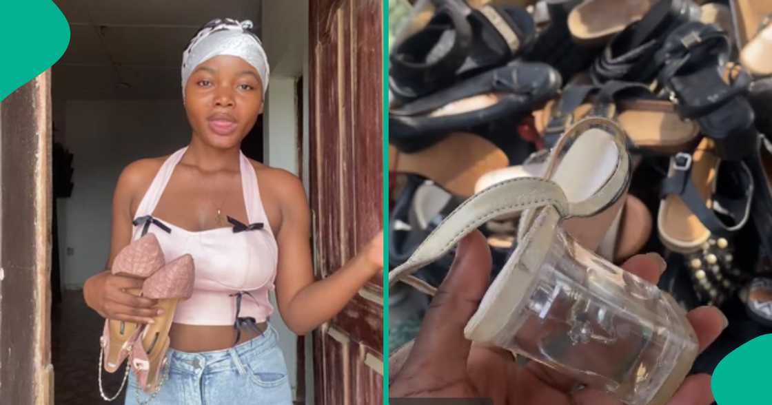 Okrika seller sees heel with ring in it, refuses to buy it Okrika seller sees heel with ring in it, refuses to buy it
