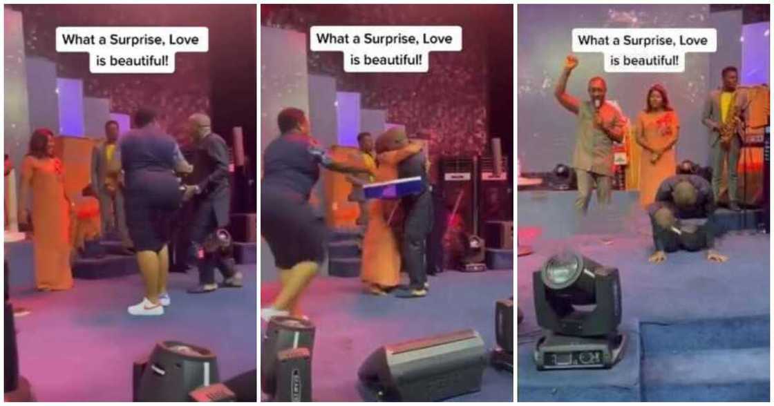 Pastor screams, altar, birthday, wife Pastor screams, altar, birthday, wife
