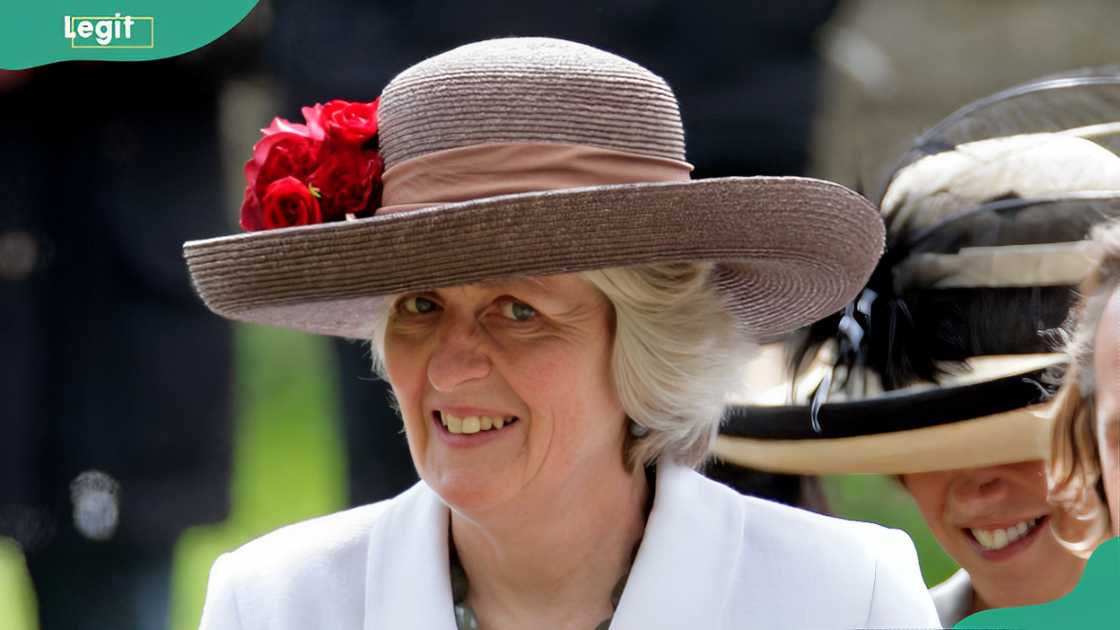 Lady Jane Fellowes during the wedding of her niece Emily McCorquodale and James Hutt