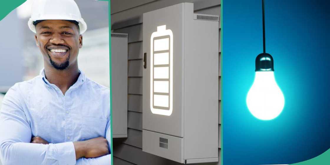 Man installs solar electricity in his house. Man installs solar electricity in his house.