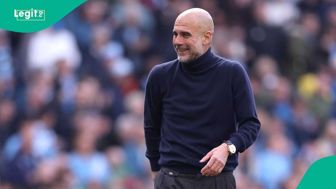 Pep Guardiola, Manchester City, Arsenal, Etihad Stadium, England, Football.