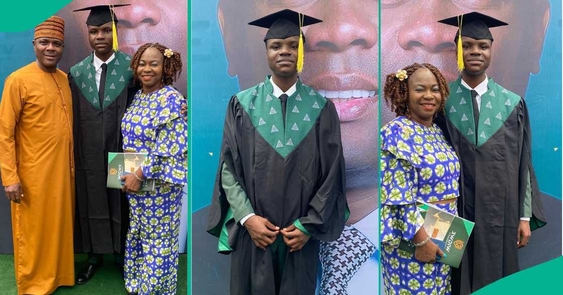 Mum of Wigwe University Student Shares Matriculation Photos, Celebrates with Her Son