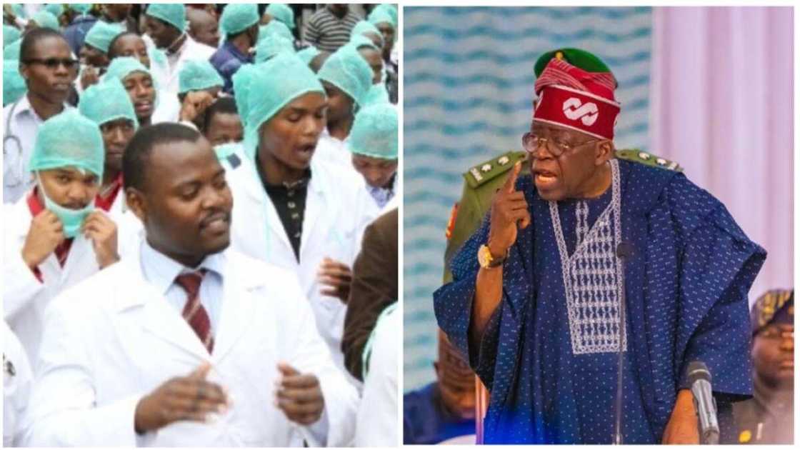 President Bola Tinubu/Doctors/NARD/Senate/Godswill Akpabio