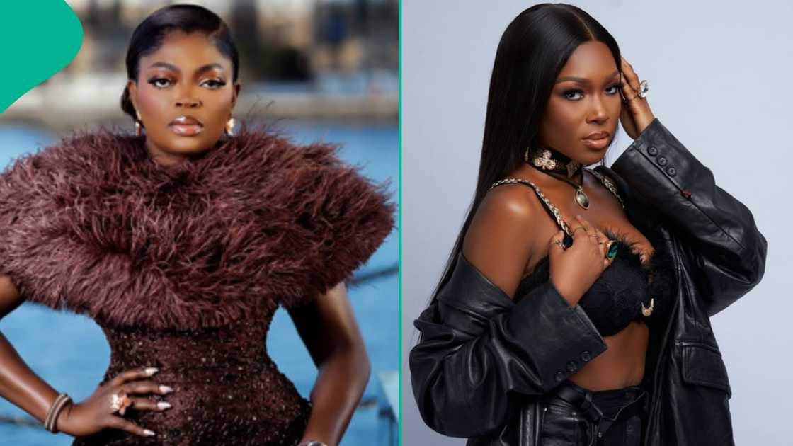 Actress Funke Akindele's reaction to BBNaija star Vee Iye's indecent dressing trends.