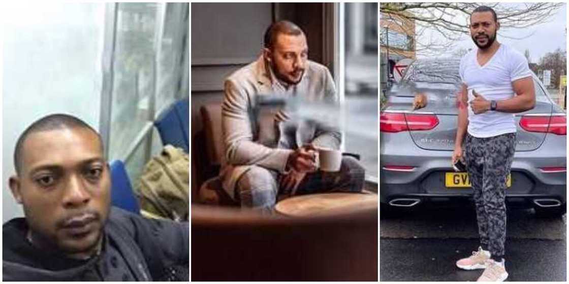 Nigerian man celebrates 4 years of moving to the UK with abroad photos, many say he bleached Nigerian man celebrates 4 years of moving to the UK with abroad photos, many say he bleached