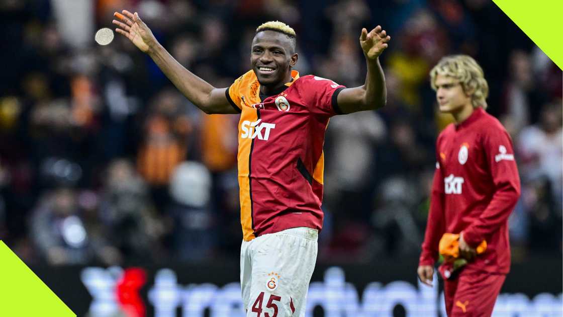 Victor Osimhen, Galatasaray, Samsunspor, RAMS Park, Istanbul, Turkiye, Super Lig. Victor Osimhen, Galatasaray, Samsunspor, RAMS Park, Istanbul, Turkiye, Super Lig.