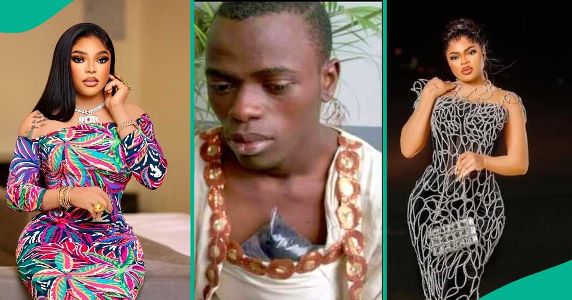 Bobrisky shows his bare body at the beach Bobrisky shows his bare body at the beach