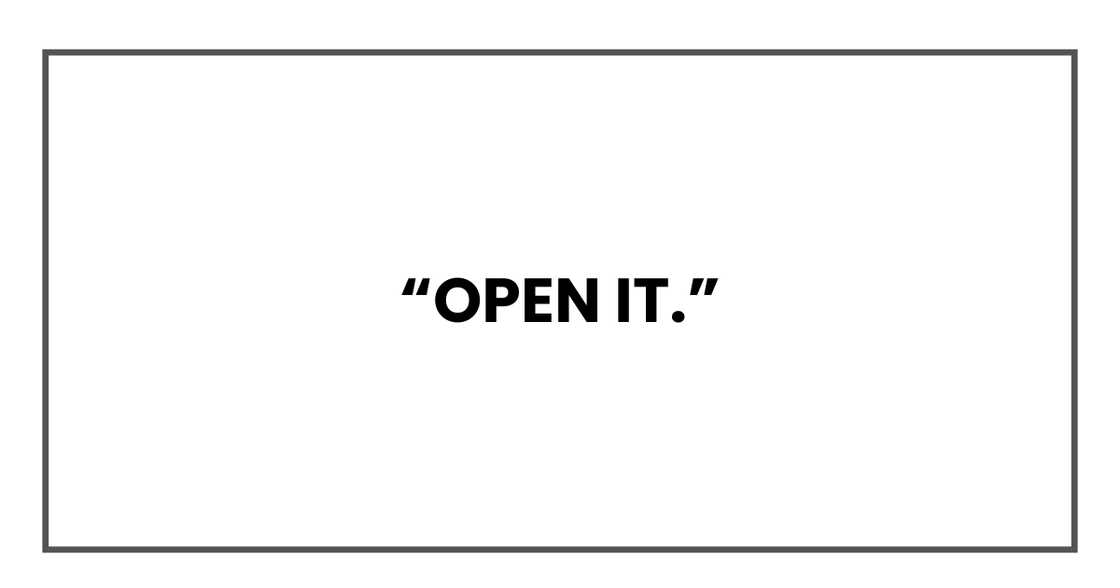 Open it Open it