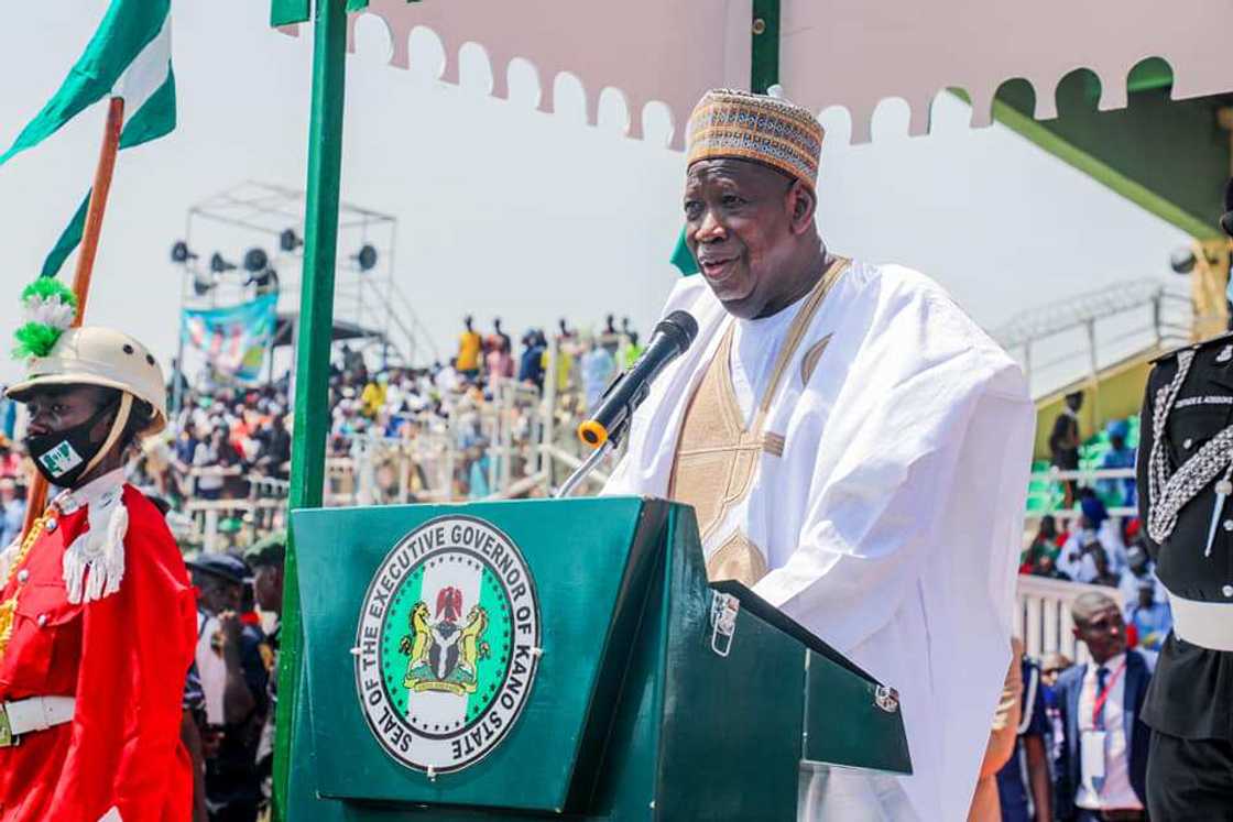 Governor Ganduje at 61st independence