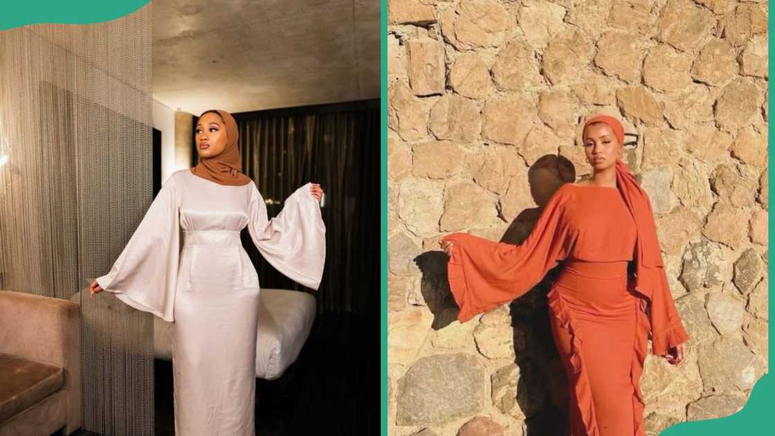 Midi Gown with Bell Sleeves Midi Gown with Bell Sleeves