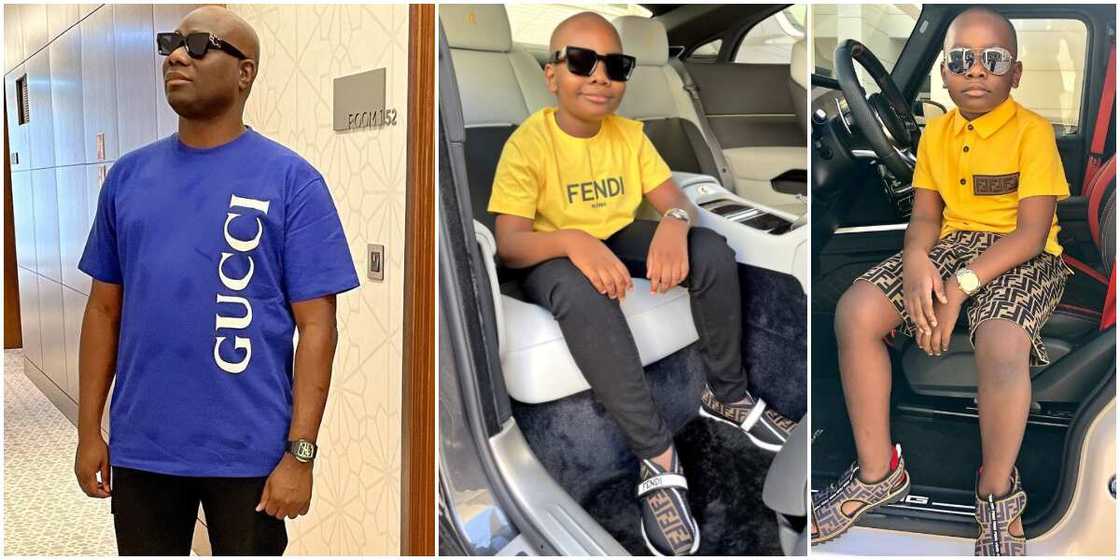 Social Media Big Boy Mompha Marks Son's 9th Birthday, Celebrant Drips in Designer Wears Social Media Big Boy Mompha Marks Son's 9th Birthday, Celebrant Drips in Designer Wears