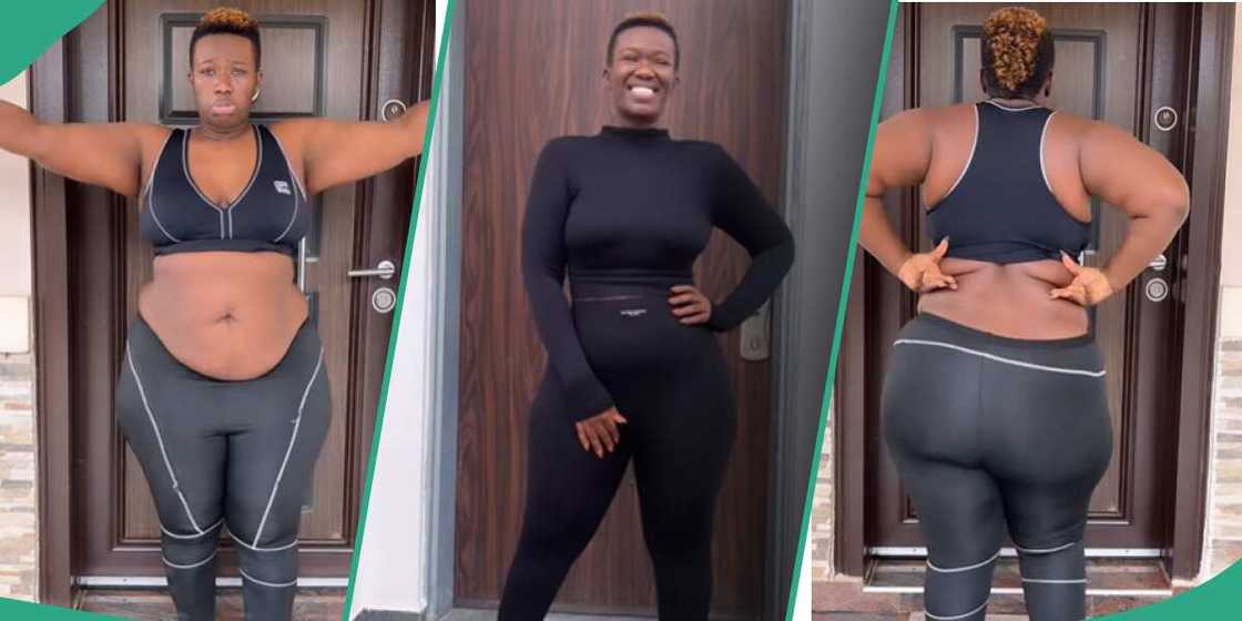 Real Warri Pikin six months after weight loss surgery.