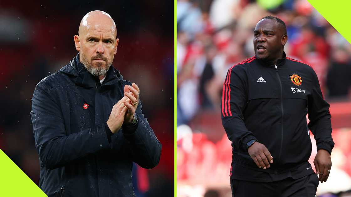 Erik ten Hag and Benni McCarthy worked two years together at Manchester United Erik ten Hag and Benni McCarthy worked two years together at Manchester United