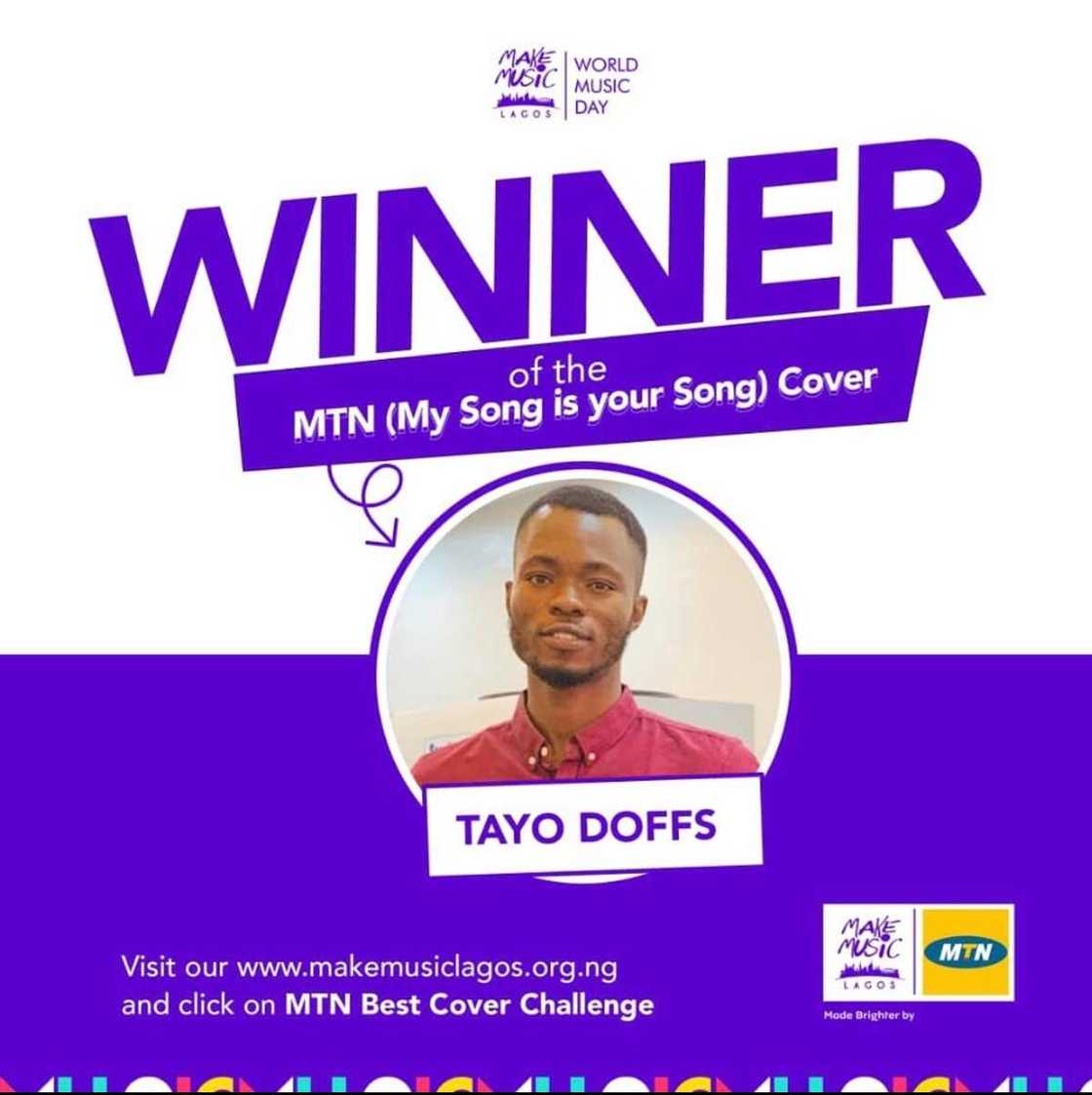 Tayor Doofs Wins MTN Best Cover Challenge, Goes Home With a Complete Home Studio Kit