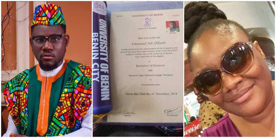 Nigerian graduates showers praises on mum who sold wrappers to send him to school in 12 languages Nigerian graduates showers praises on mum who sold wrappers to send him to school in 12 languages
