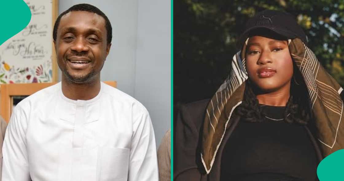 Nathaniel Bassey speaks about his daughter minister Esther as she performs during the finale of the 2025 Hallelujah Challenge.