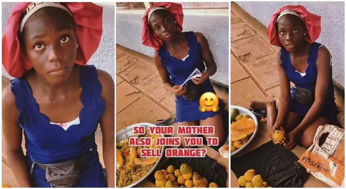 Photos of Faith, a 15-year-old Nigerian girl who hawks oranges. Photos of Faith, a 15-year-old Nigerian girl who hawks oranges.