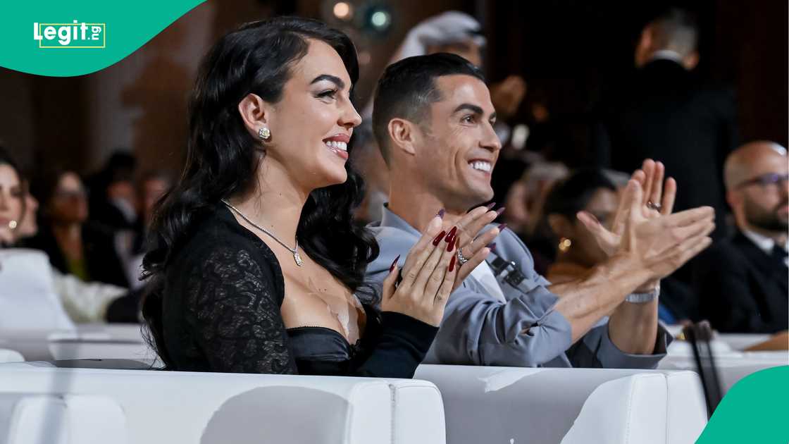 Georgina Rodriguez, Cristiano Ronaldo, Dubai, UAE, Dubai Sports Award Georgina Rodriguez, Cristiano Ronaldo, Dubai, UAE, Dubai Sports Award