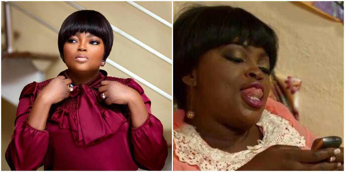 Funke Akindele mocks a scammer Funke Akindele mocks a scammer