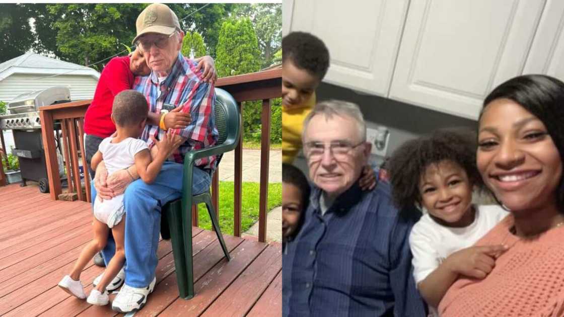Black family adopts old Oyinbo man Black family adopts old Oyinbo man