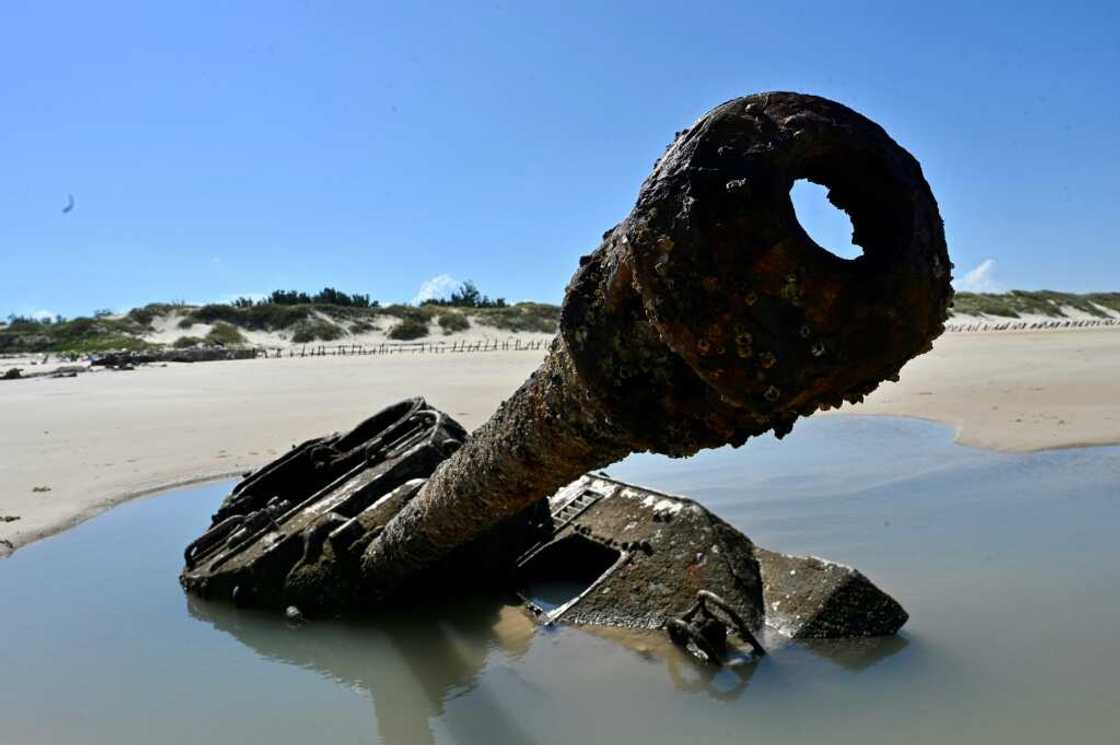 The rusted out wreckage of an old tank is seen at Ou Cuo Sandy Beach on Taiwan's Kinmen Islands The rusted out wreckage of an old tank is seen at Ou Cuo Sandy Beach on Taiwan's Kinmen Islands