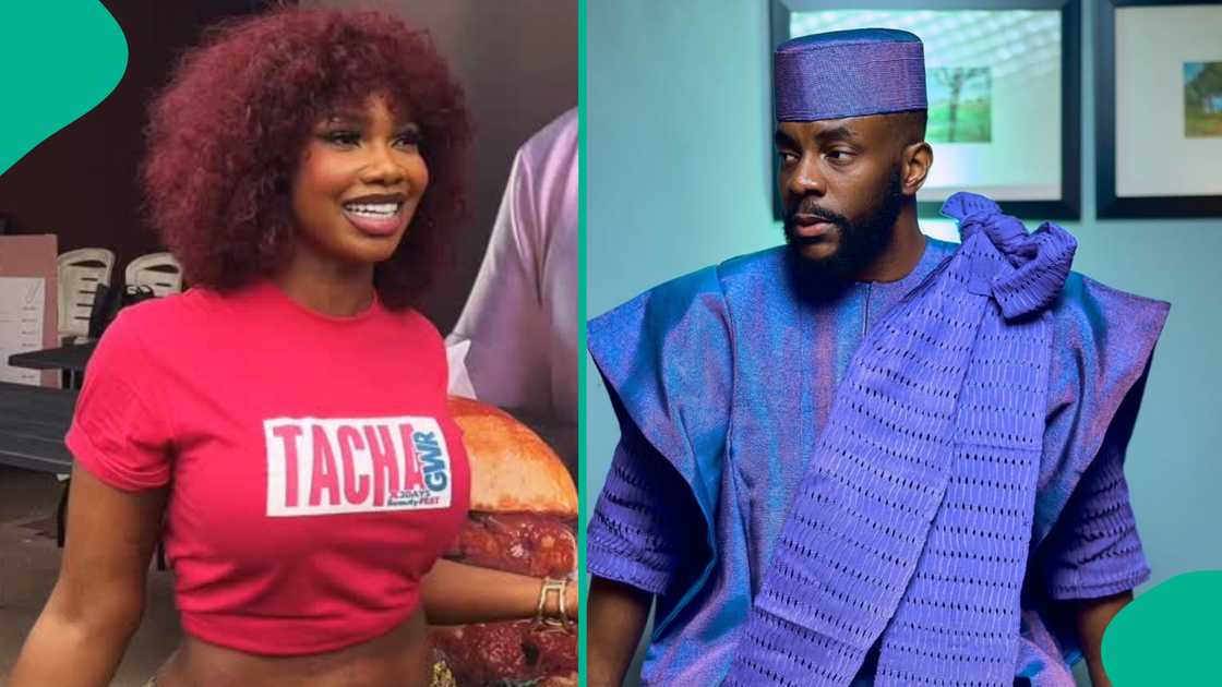 Ebuka Obi-Uchendu spotted at Tacha's Guinness World Record event.
