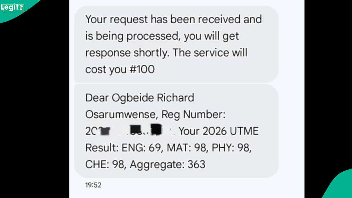 JAMB: A young man who scored 98 in Maths and Physics posts his full UTME result. JAMB: A young man who scored 98 in Maths and Physics posts his full UTME result.