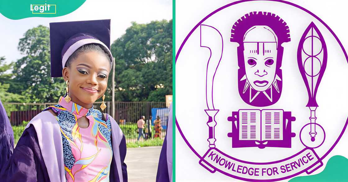 University of Benin candidate. The University of Benin logo.