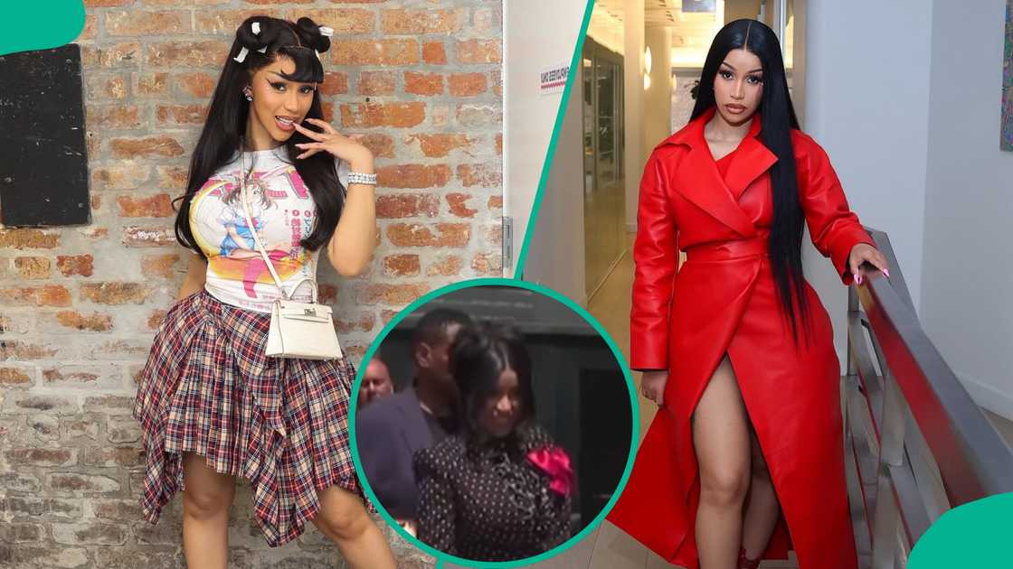 Cardi B throws pen at a reporter after he asked about her pregnancy.