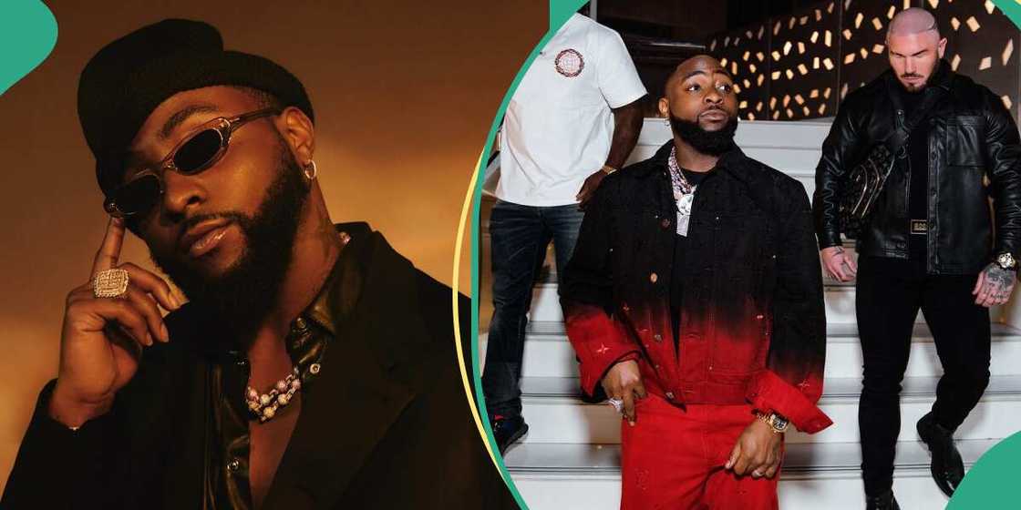 Snaps of Davido and his bouncers Snaps of Davido and his bouncers