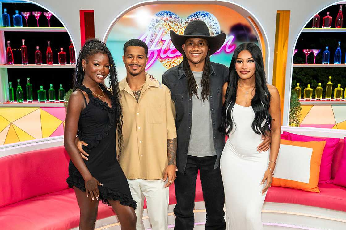 TV personalities Michelle "Chelley" Bissainthe, Ace Green, Taylor Williams, and Clarke Carraway