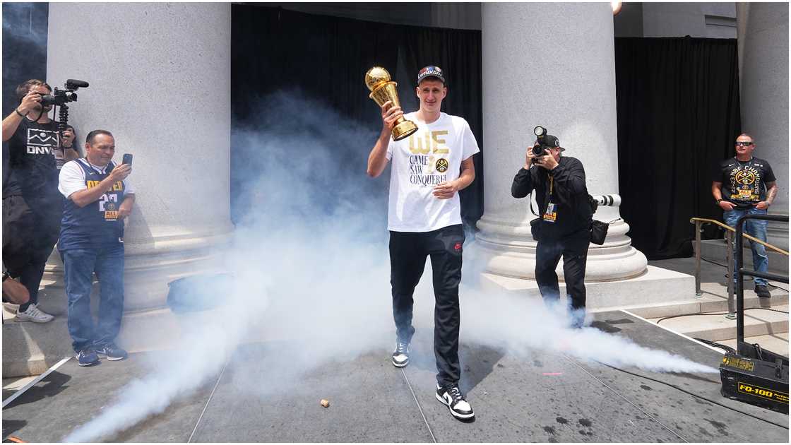 Nikola Jokic, Jimmy Butler, 2023 NBA Finals, Nuggets, Miami Heat, Jamal Murray, Caleb Martin, Max Strus, Bam Adebayo Nikola Jokic, Jimmy Butler, 2023 NBA Finals, Nuggets, Miami Heat, Jamal Murray, Caleb Martin, Max Strus, Bam Adebayo