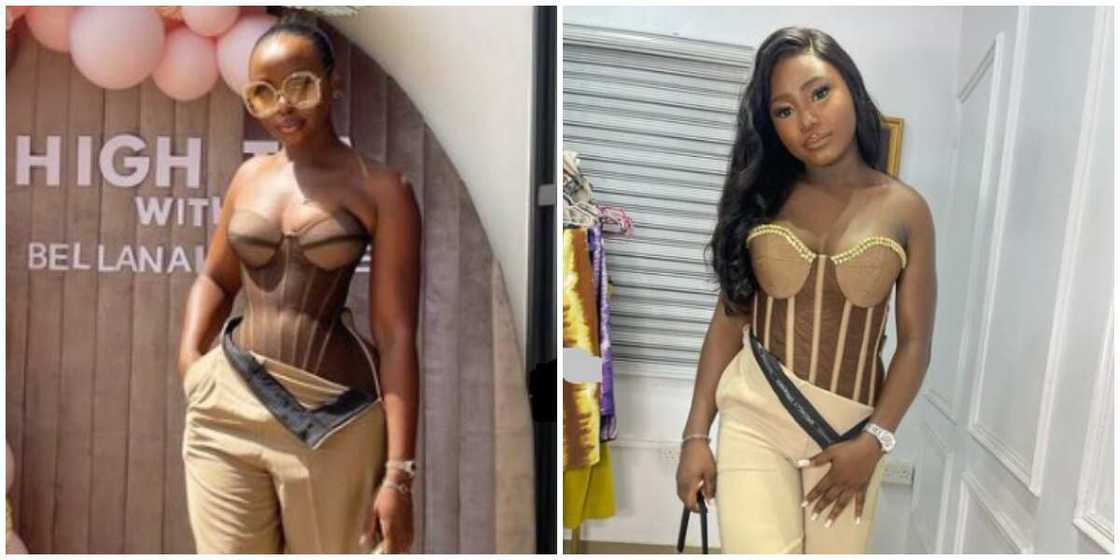 Photo of Tubo and a replicated version of her design. Photo of Tubo and a replicated version of her design.