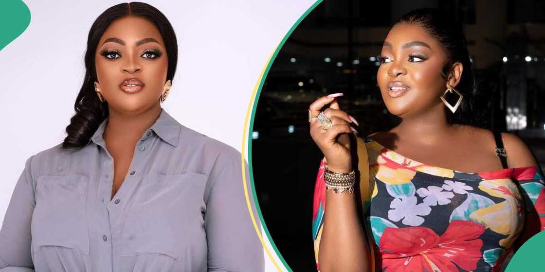 Lady shares her encounter with Eniola Badmus. Lady shares her encounter with Eniola Badmus.