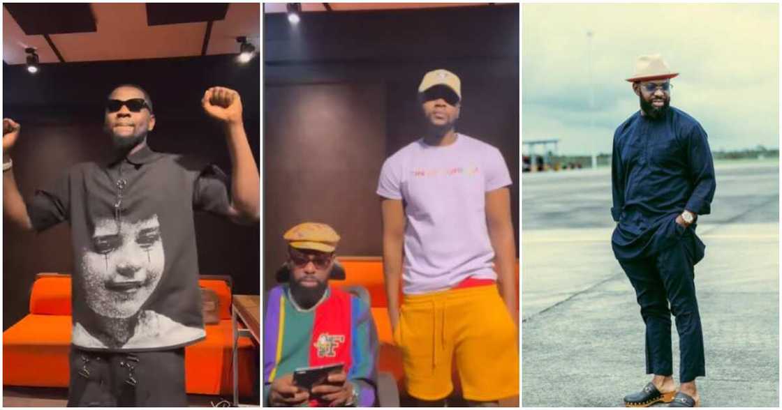 Photos of Kizz Daniel and Timaya