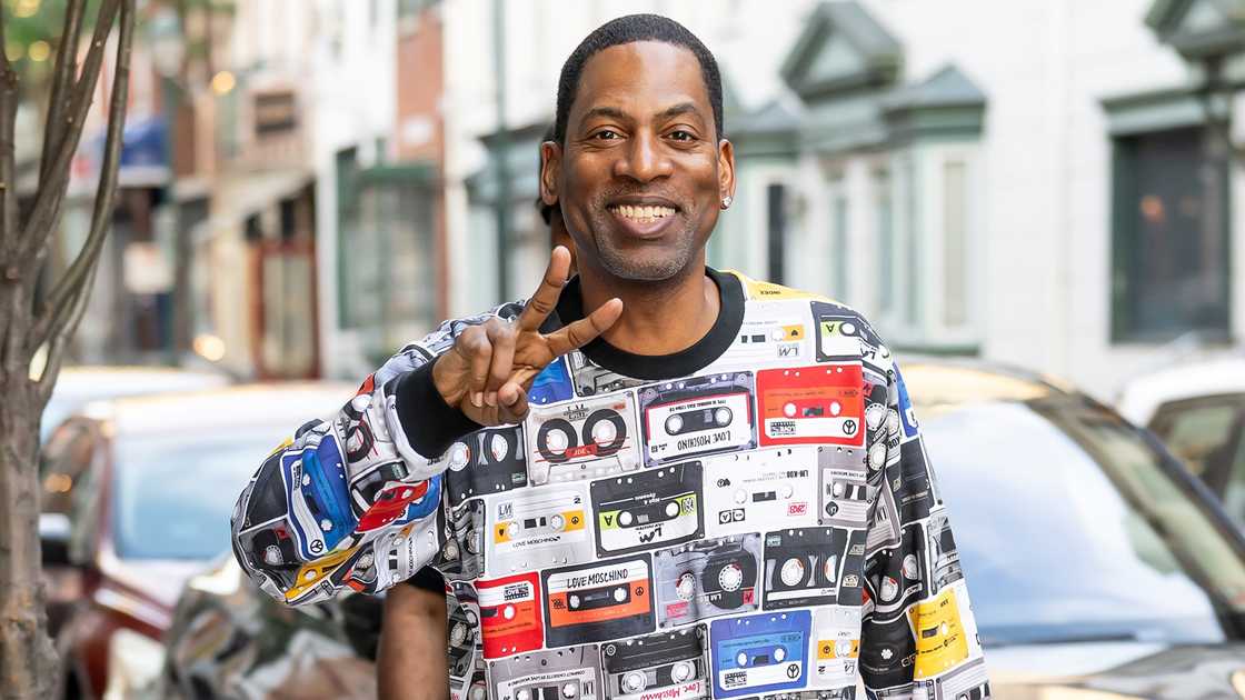 Tony Rock gestures as he arrives for his comedy show on 1 August 2025