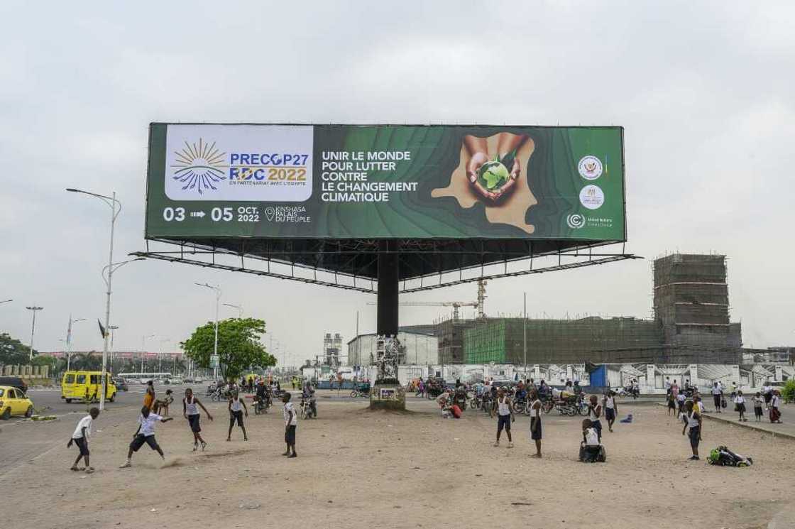 The informal talks in DR Congo's capital Kinshasa come ahead of the COP27 climate summit in Egypt from November 6-18 The informal talks in DR Congo's capital Kinshasa come ahead of the COP27 climate summit in Egypt from November 6-18