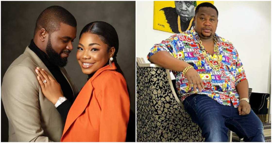 Gospel singer Mercy Chinwo with fiancé and Cubana Chiefpriest Gospel singer Mercy Chinwo with fiancé and Cubana Chiefpriest