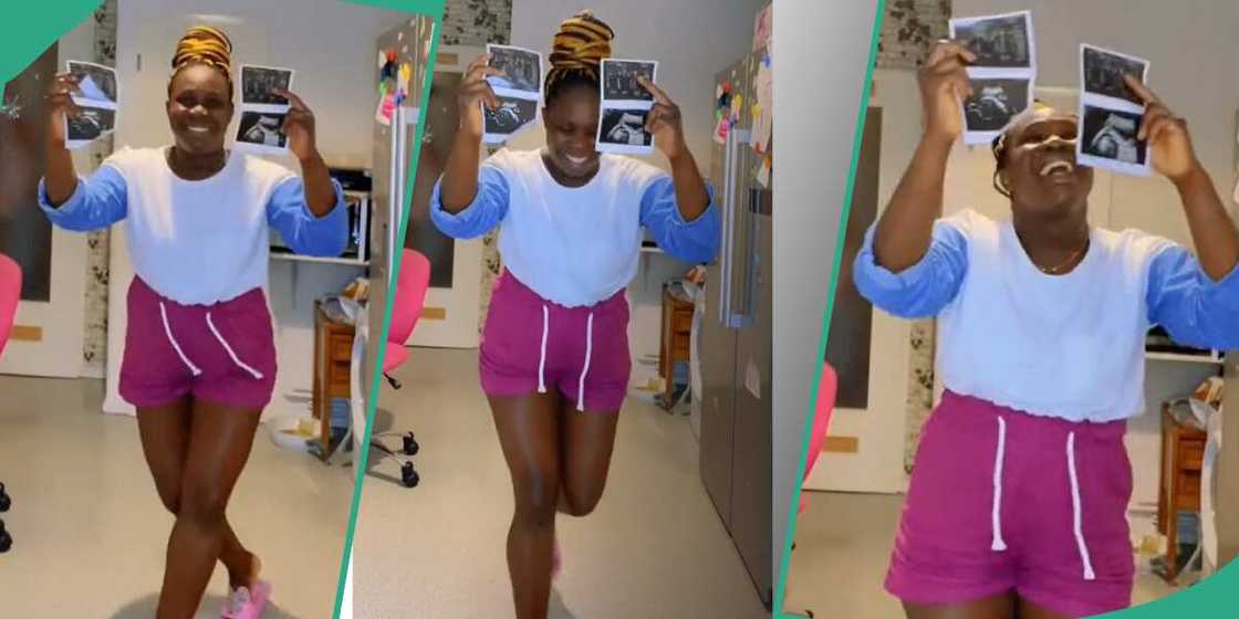 Pregnant woman who is expecting twins. Pregnant woman who is expecting twins.