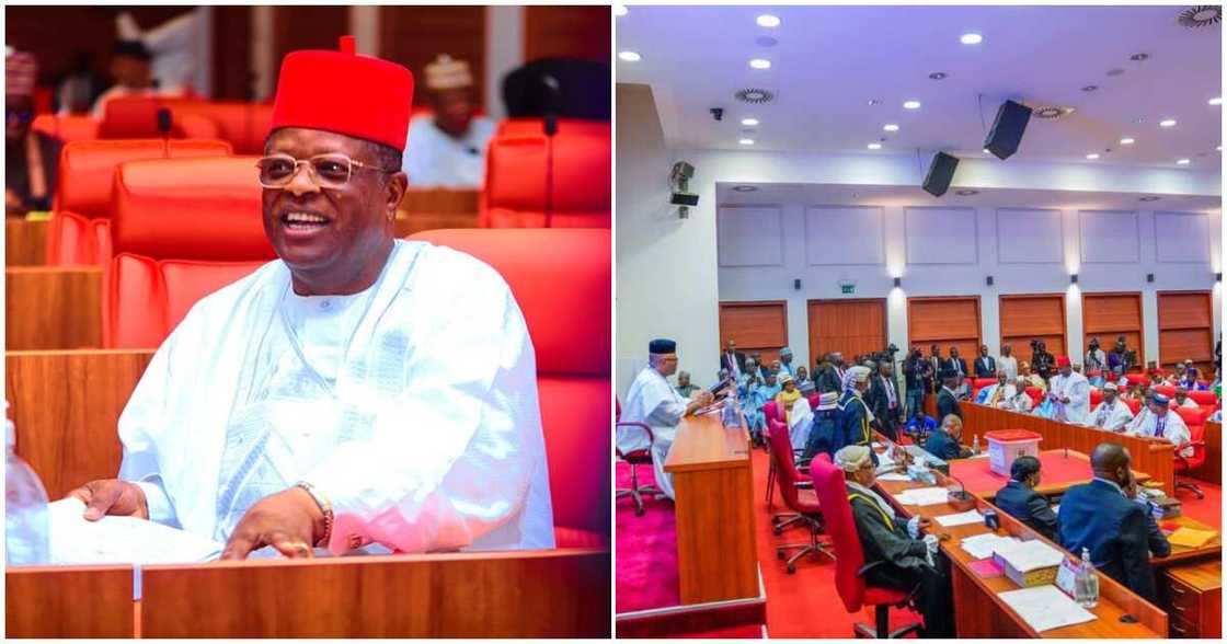 Senate clears Umahi as Minister/ Senate asks Umahi
to take a bow and leave during ministerial screening Senate clears Umahi as Minister/ Senate asks Umahi
to take a bow and leave during ministerial screening