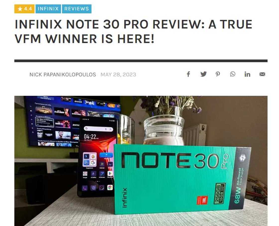 Unmatched Performance - The Infinix NOTE 30 Series Earns Rave Reviews Amongst Tech Media Worldwide Unmatched Performance - The Infinix NOTE 30 Series Earns Rave Reviews Amongst Tech Media Worldwide