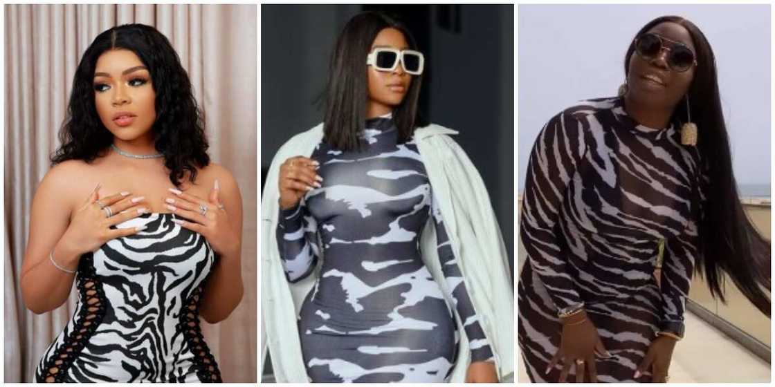 Photos of Nengi, Lilian Afegbai and Bisola. Photos of Nengi, Lilian Afegbai and Bisola.