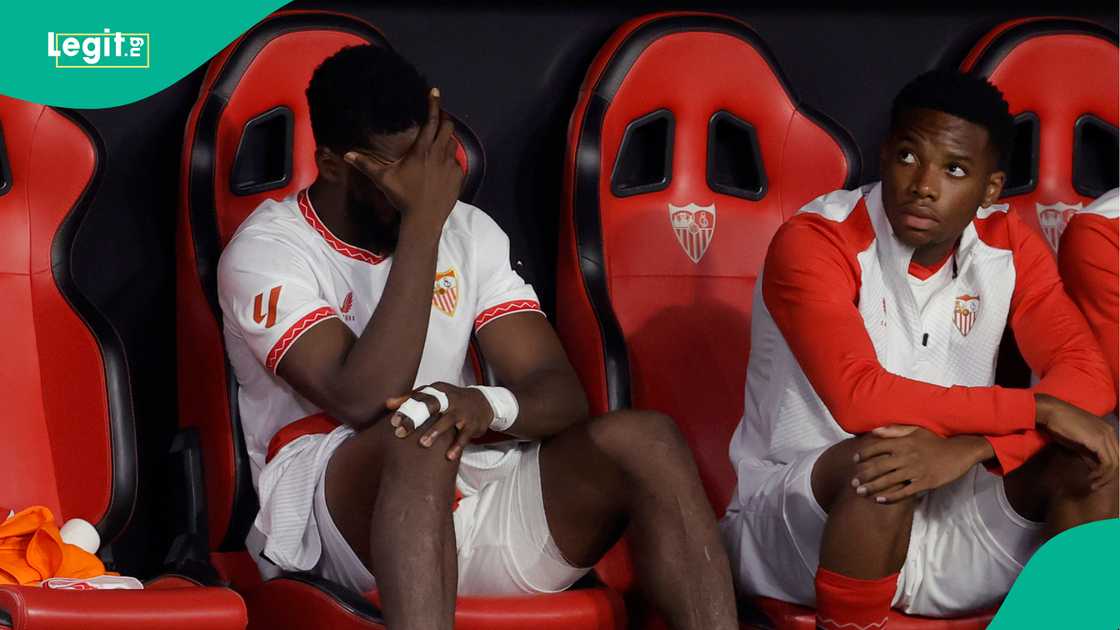 Kelechi Iheanacho, Sevilla, Estadio Dr Mestella, Valencia, Spain, La Liga Kelechi Iheanacho, Sevilla, Estadio Dr Mestella, Valencia, Spain, La Liga