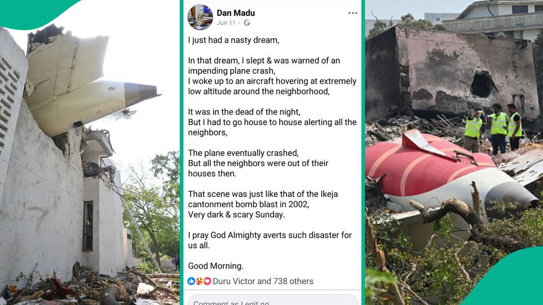 Man's scary plane crash dream posted online on June 11 revisited after Air India crash Man's scary plane crash dream posted online on June 11 revisited after Air India crash