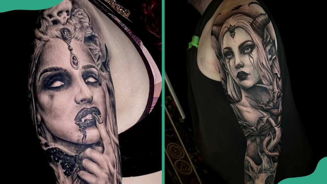 Realistic succubus side profile Realistic succubus side profile