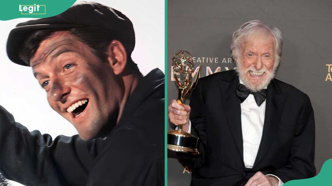 Dick Van Dyke then (L) and now (R) Dick Van Dyke then (L) and now (R)