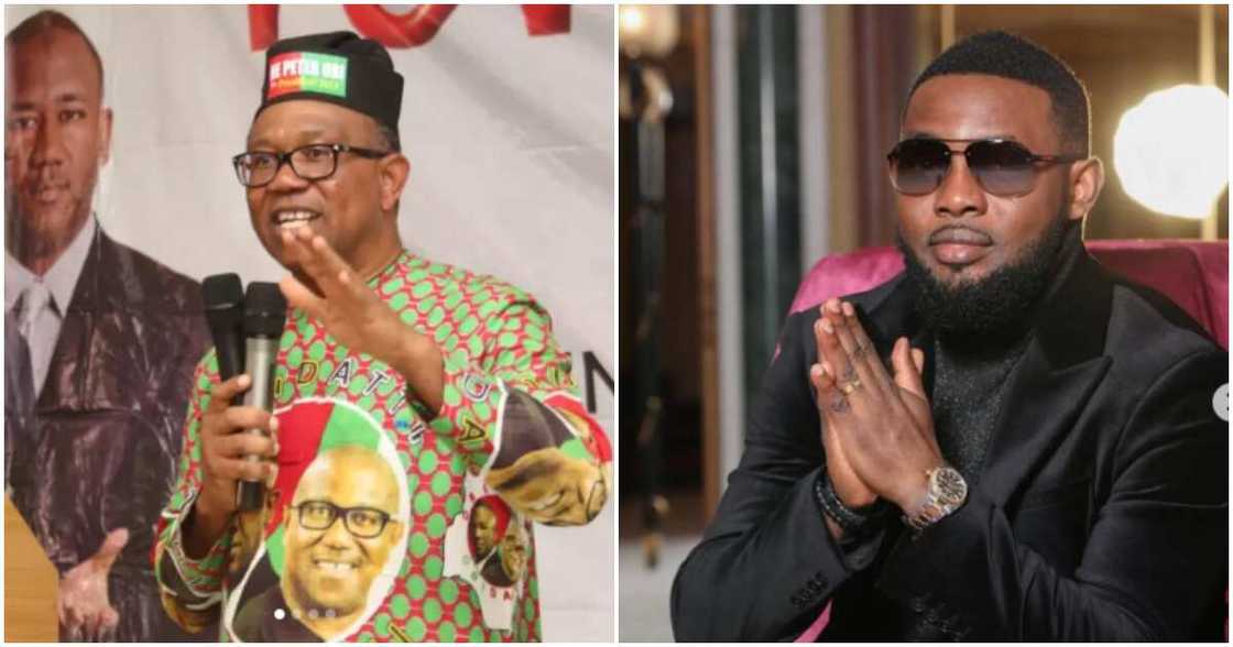 Photos of Peter Obi and AY Makun